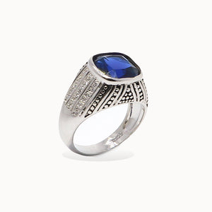 Blue Hatim Silver 925 Ring