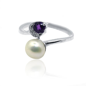 Aarvi Pearl Silver 925 Ring