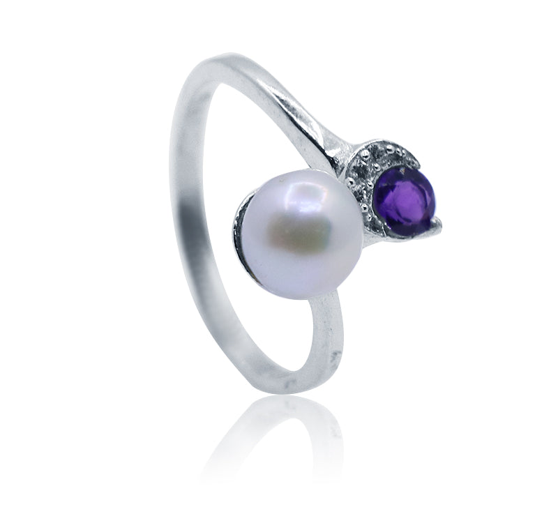 Aarvi Pearl Silver 925 Ring