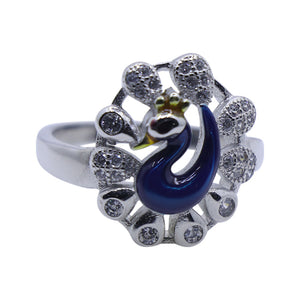 Jiya Peacock Silver 925 Ring