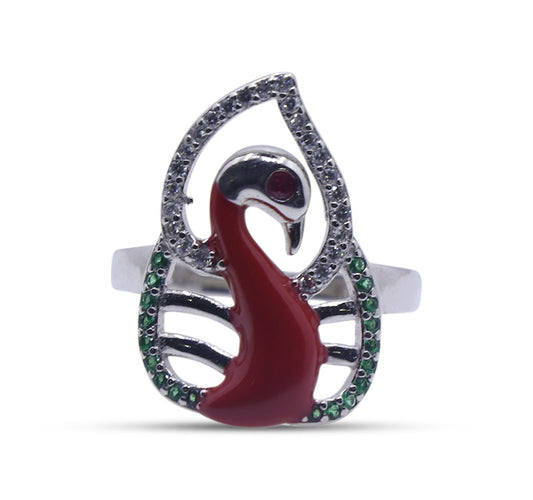 Anaya Peacock Silver 925 Ring