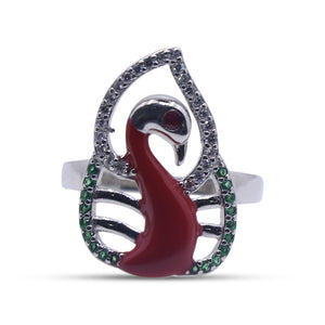 Anaya Peacock Silver 925 Ring