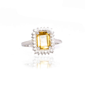 Canary Studded Silver 925 Ring