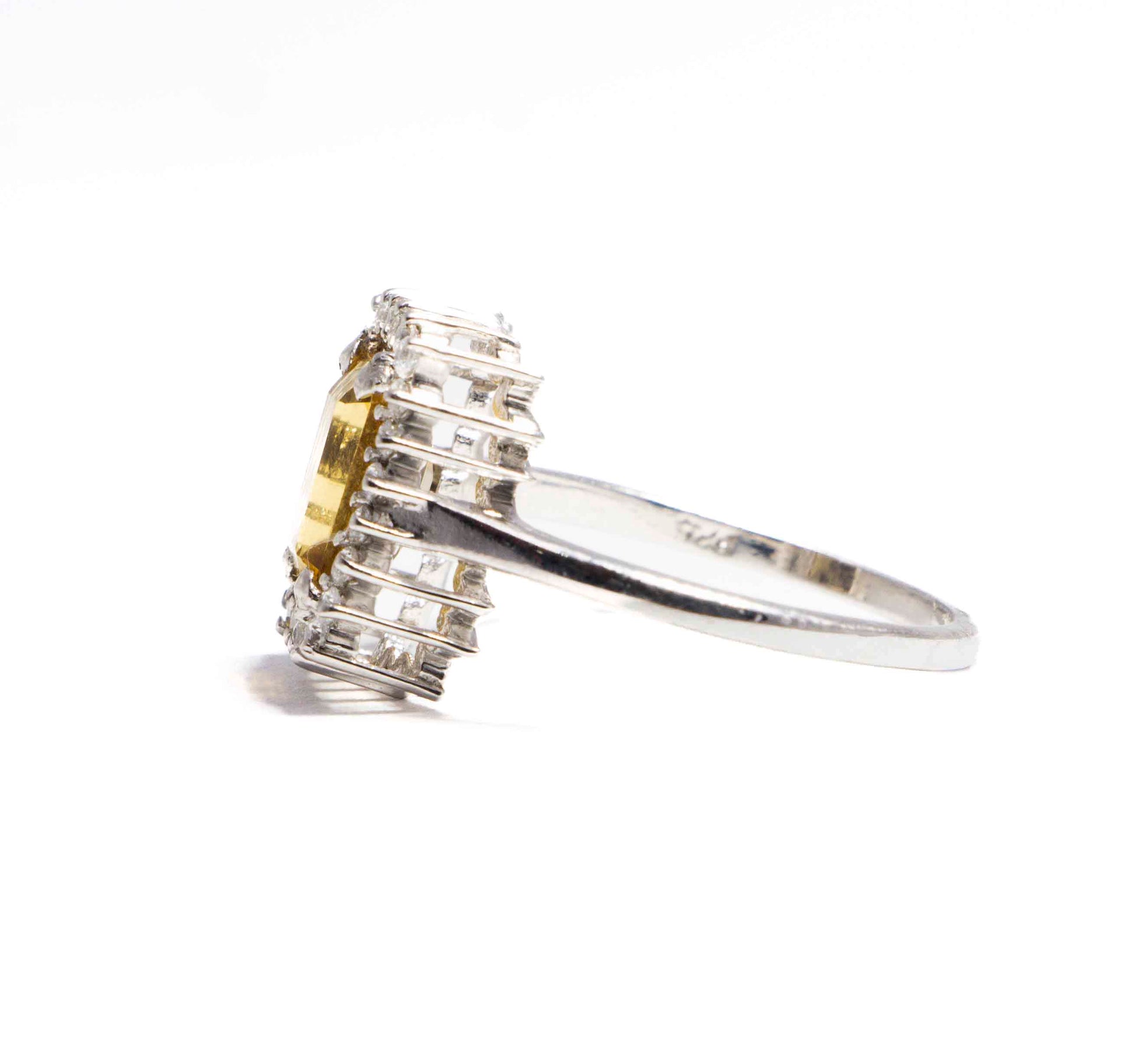 Canary Studded Silver 925 Ring