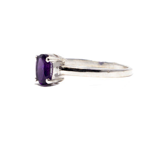 Purple Stone Silver 925 Ring