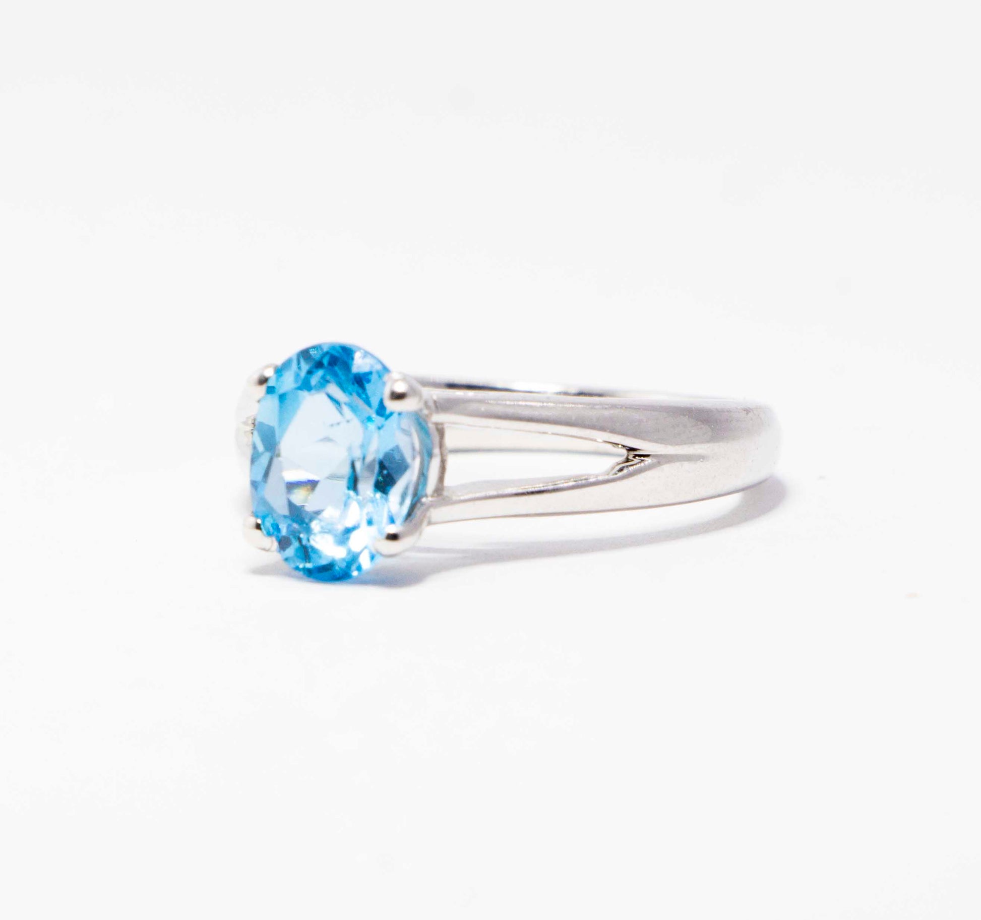 Sky Blue Stone Silver 925 Ring