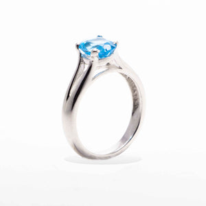 Sky Blue Stone Silver 925 Ring