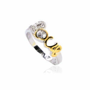 Golden Love Silver 925 Ring