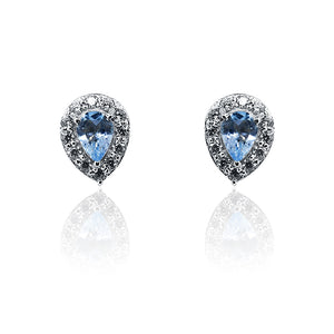 Julie Blue Silver 925 Earrings