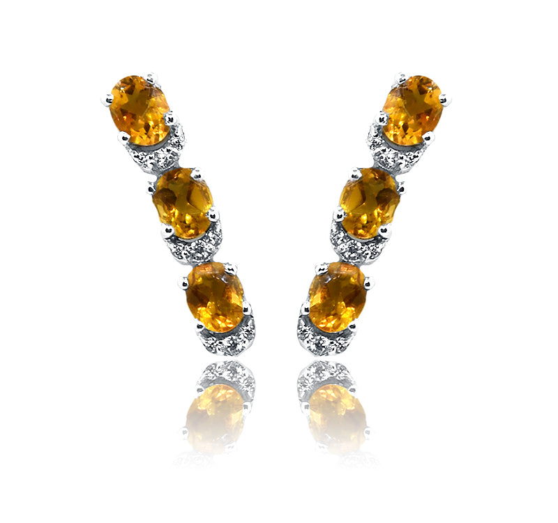 Limoni Yellow Silver 925 Earrings