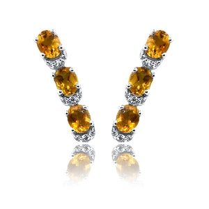 Limoni Yellow Silver 925 Earrings