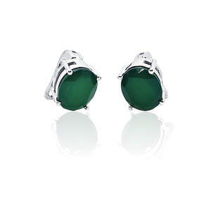 Casandra Green Silver 925 Earring