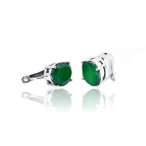 Casandra Green Silver 925 Earring