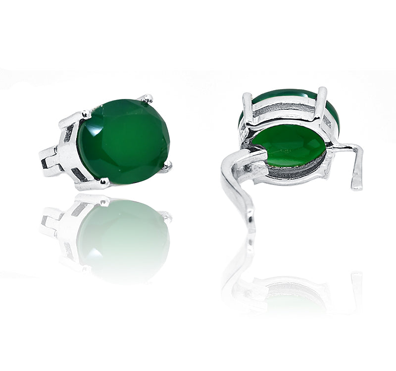 Casandra Green Silver 925 Earring