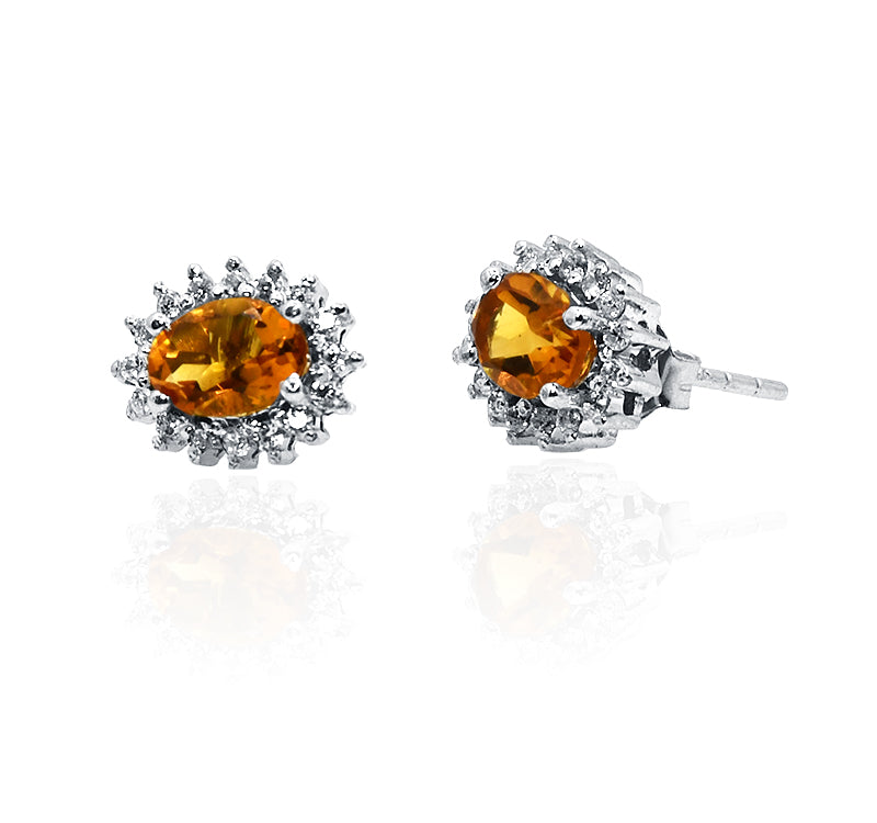 Automn Yellow Silver 925 Studs