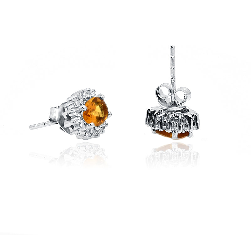 Automn Yellow Silver 925 Studs