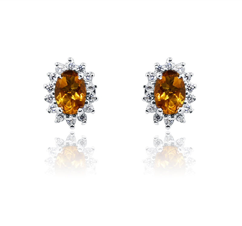 Automn Yellow Silver 925 Studs