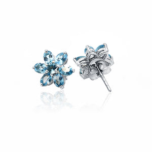 Ester Blue Silver 925 Studs