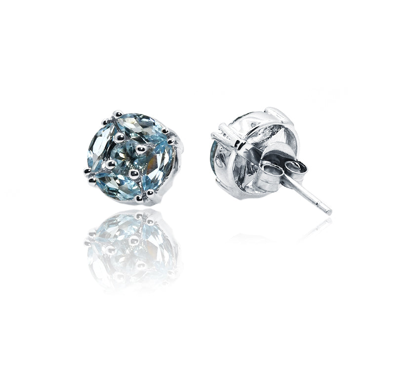 Naomi Blue Silver 925 Studs