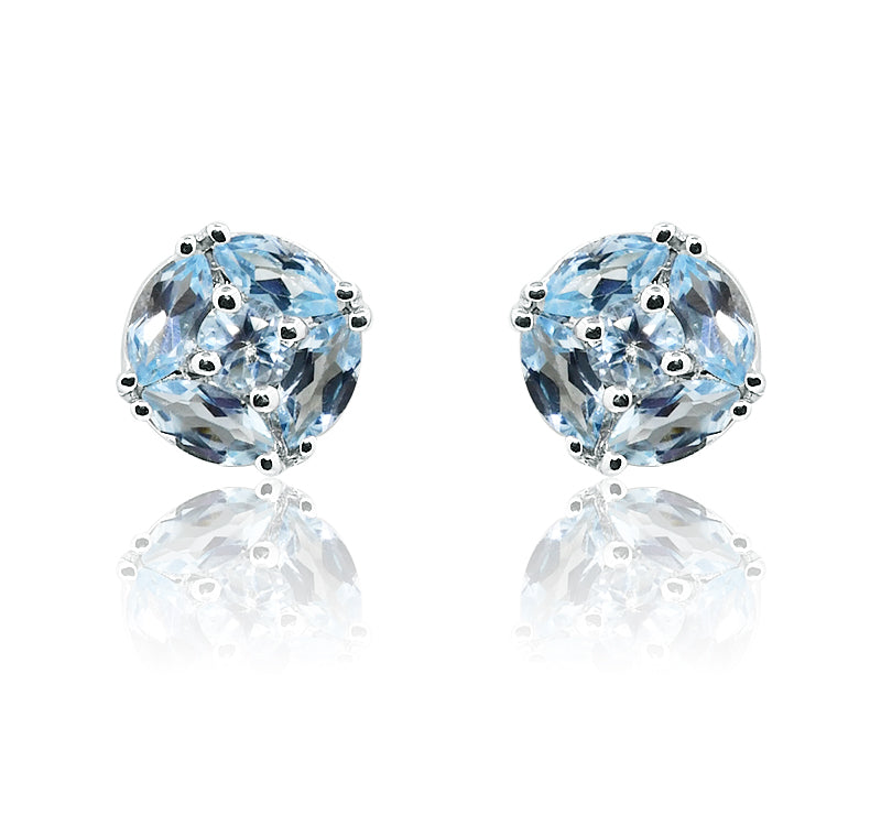 Naomi Blue Silver 925 Studs