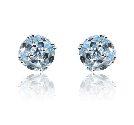 Naomi Blue Silver 925 Studs