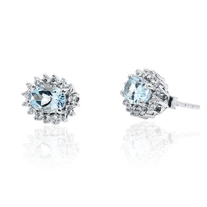 Margaret Blue Silver 925 Studs