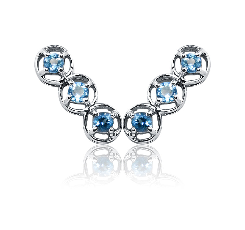 Brielle Blue Silver 925 Earring