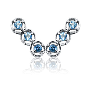 Brielle Blue Silver 925 Earring