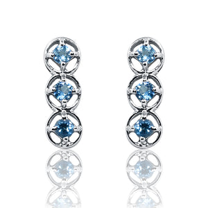 Brielle Blue Silver 925 Earring