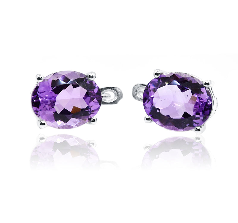 Julia Purple Silver 925 Studs