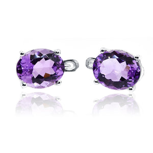 Julia Purple Silver 925 Studs