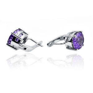 Julia Purple Silver 925 Studs