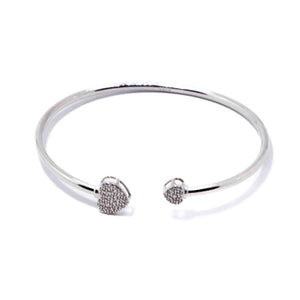 Twin Heart Silver 925 Kada