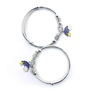 Baby Star Rainbow Silver 999 Kada Pair