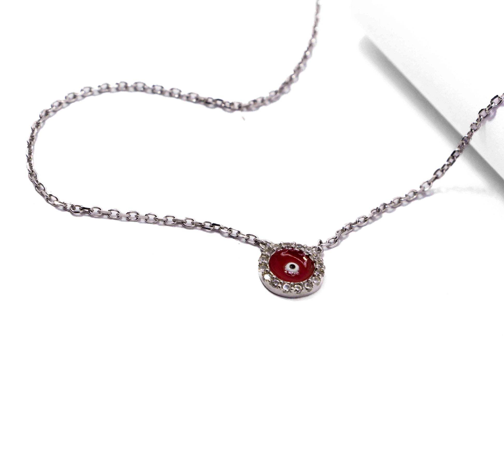 Red Iris Silver 925 Anklet