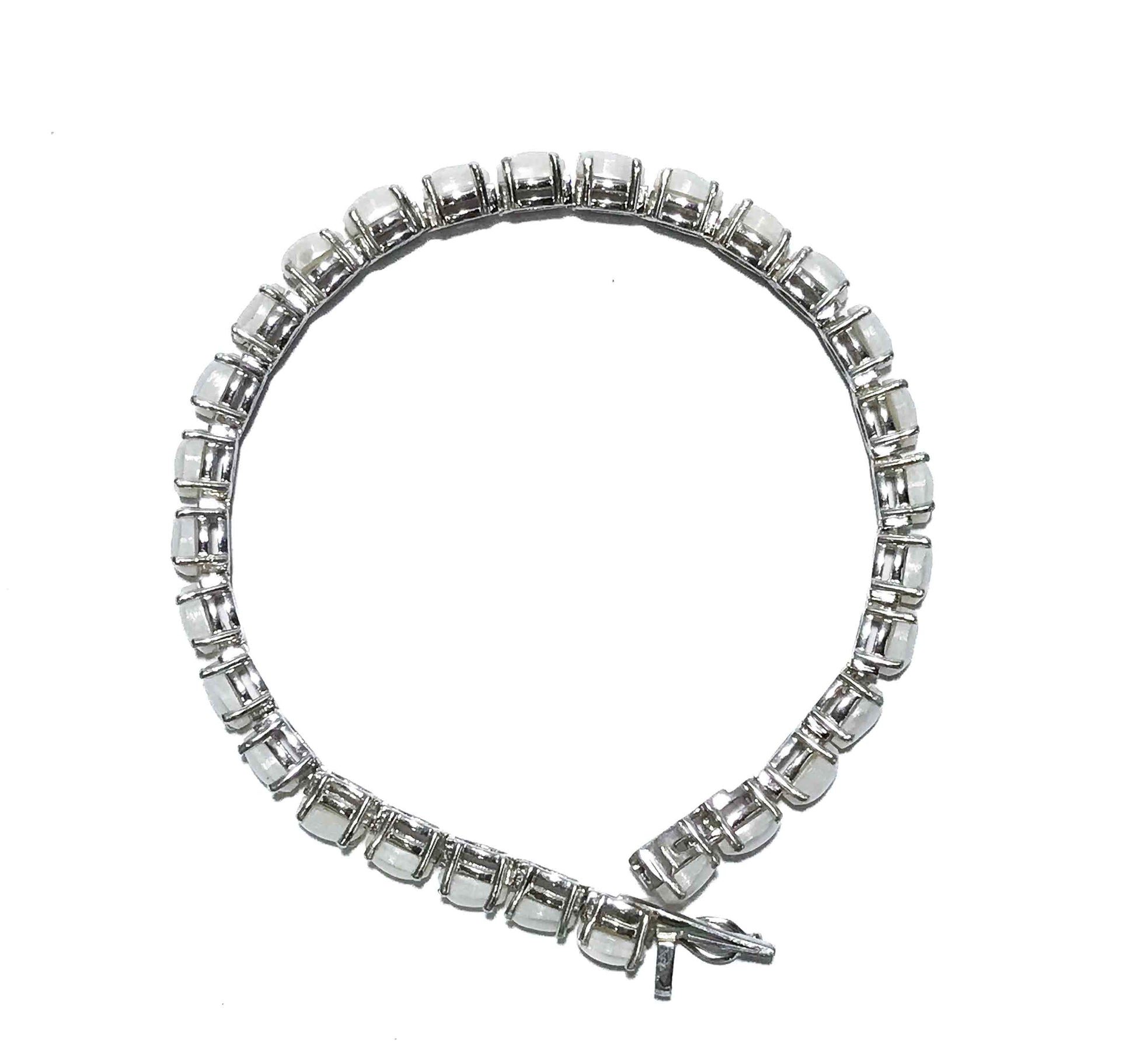 Pearl Silver 925 Tennis Bracelet