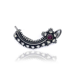 RavIna Silver 925 Nose Ring