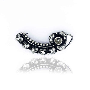 Ethnic Flower Silver 925 Nose Ring