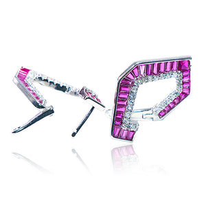 Italian Flamingo Silver 925 Earrings