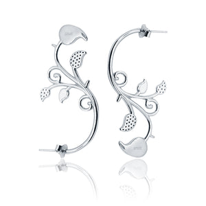 Italian Tendril Silver 925 Earrings