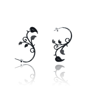 Italian Tendril Silver 925 Earrings