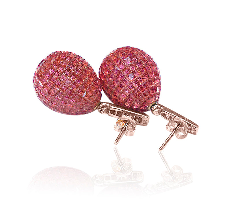 Italian Cherry Silver 925 Earrings