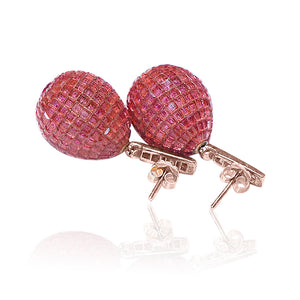 Italian Cherry Silver 925 Earrings