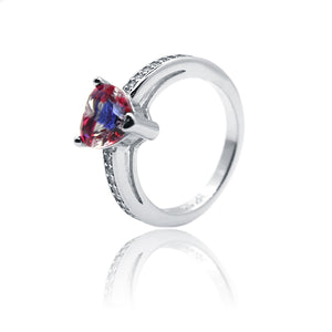 Color Trio Heart Silver 925 Ring