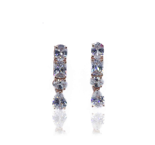 Ritzy Crystal Silver 925 Swarovski Earrings