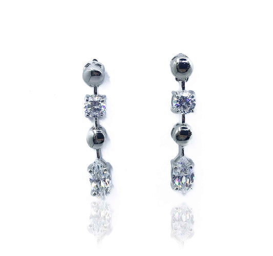 Trendy Crystal Silver 925 Swarovski Earrings