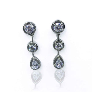 Dressy Crystal Silver 925 Swarovski Earrings