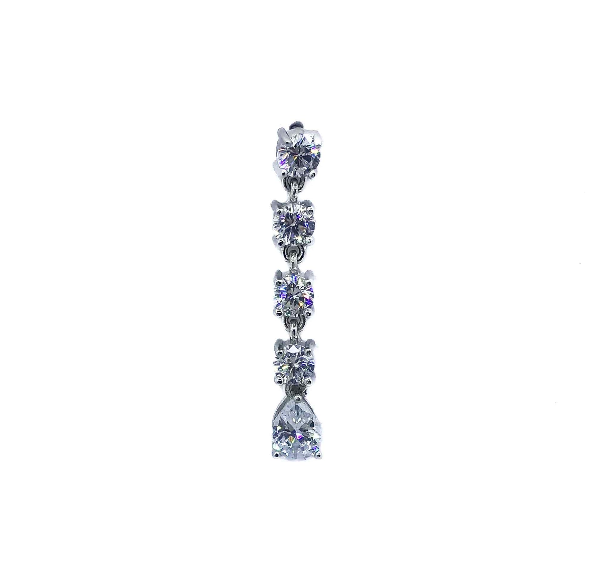 Voguish Crystal Silver 925 Swarovski Earrings