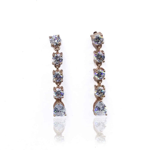 Modish Crystal Silver 925 Swarovski Earrings