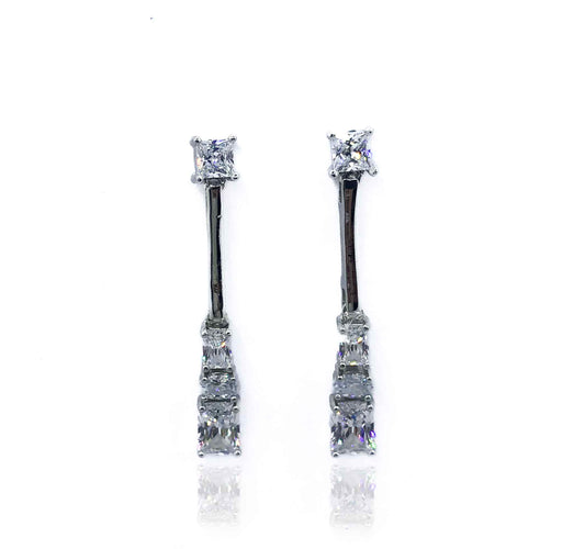 Stylish Crystal Silver 925 Swarovski Earrings